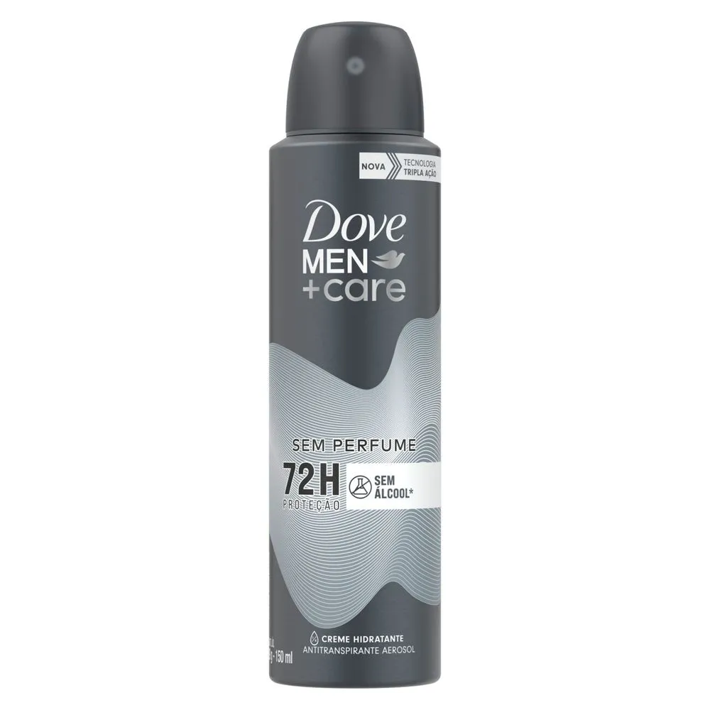 Desodorante Antitranspirante Dove Men+Care Sem Perfume 72h Aerossol 150ml — foto 2