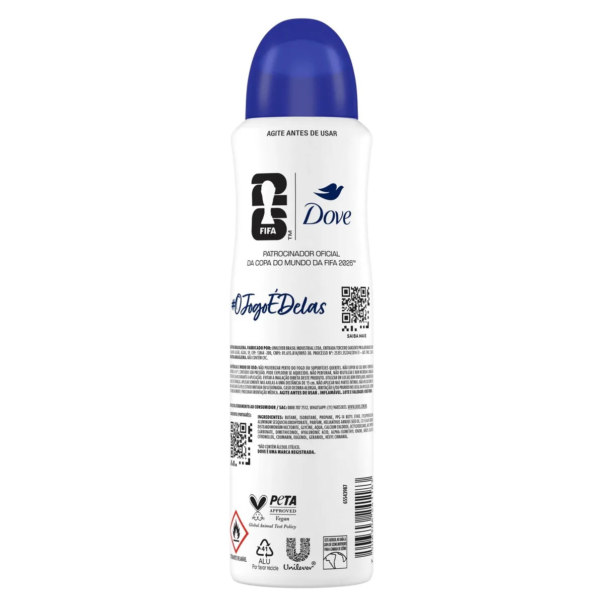 Desodorante Antitranspirante Dove Original 72h Aerossol 150ml — foto 6