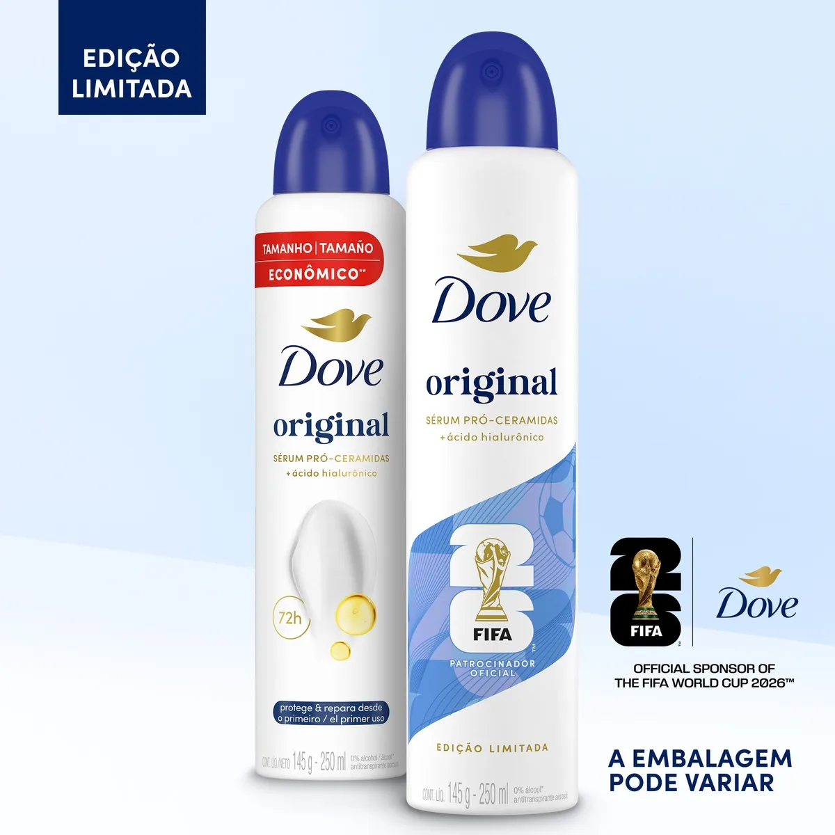 Desodorante Antitranspirante Dove Original 72h Aerossol 250ml — foto 5