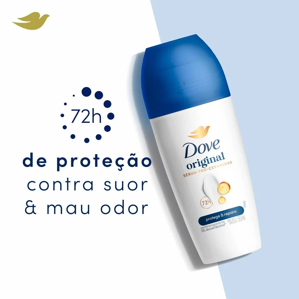 Desodorante Antitranspirante Dove Original 72h Roll-On 50ml — foto 5