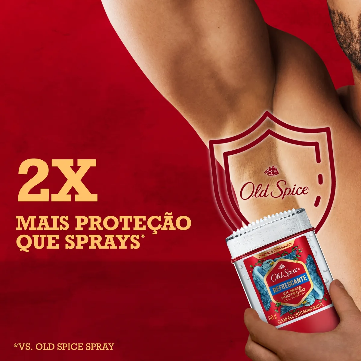 Desodorante Antitranspirante Gel Old Spice Refrescante 80g — foto 3