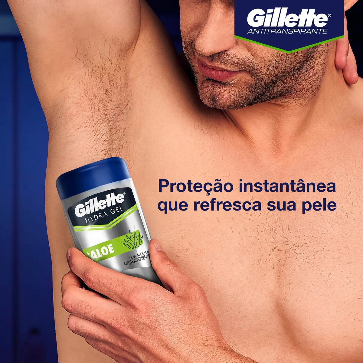 Desodorante Antitranspirante Gillette Hydra Gel +Aloe Gel Stick 45g — foto 3