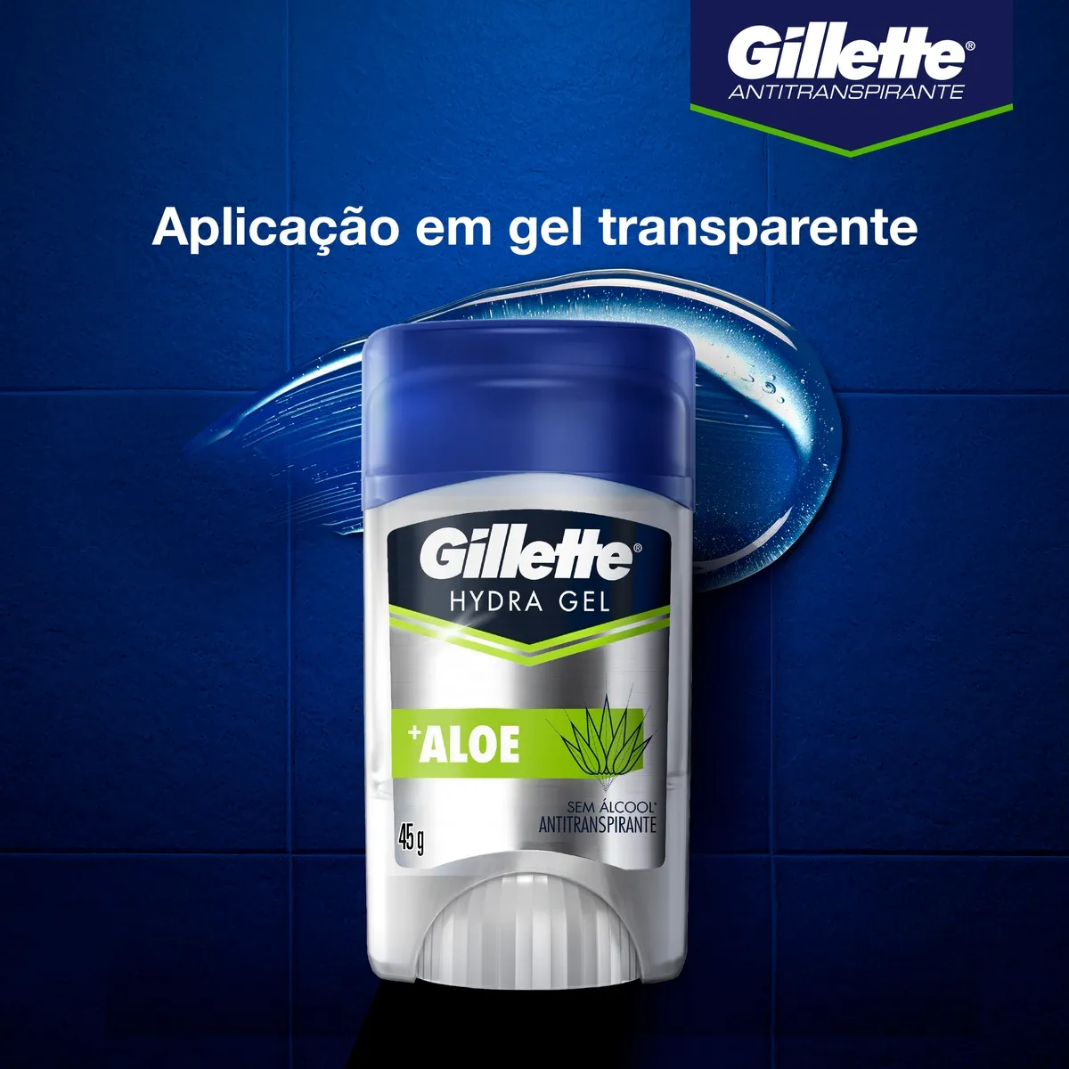 Desodorante Antitranspirante Gillette Hydra Gel +Aloe Gel Stick 45g — foto 5