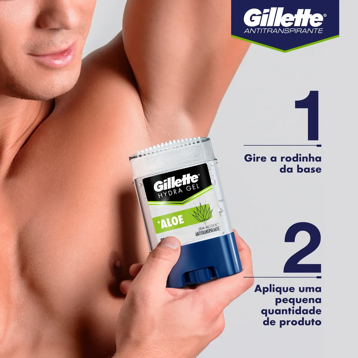 Desodorante Antitranspirante Gillette Hydra Gel +Aloe Gel Stick 82g — foto 6