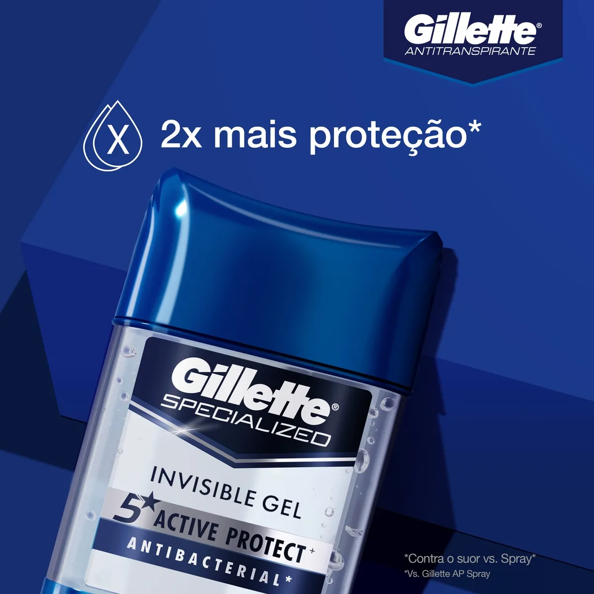 Desodorante Antitranspirante Gillette Specialized Antibacterial Gel Stick 82g — foto 4