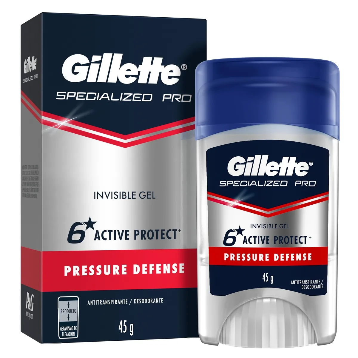 Desodorante Antitranspirante Gillette Specialized Pro Pressure Defense Gel Stick 45g — foto 8