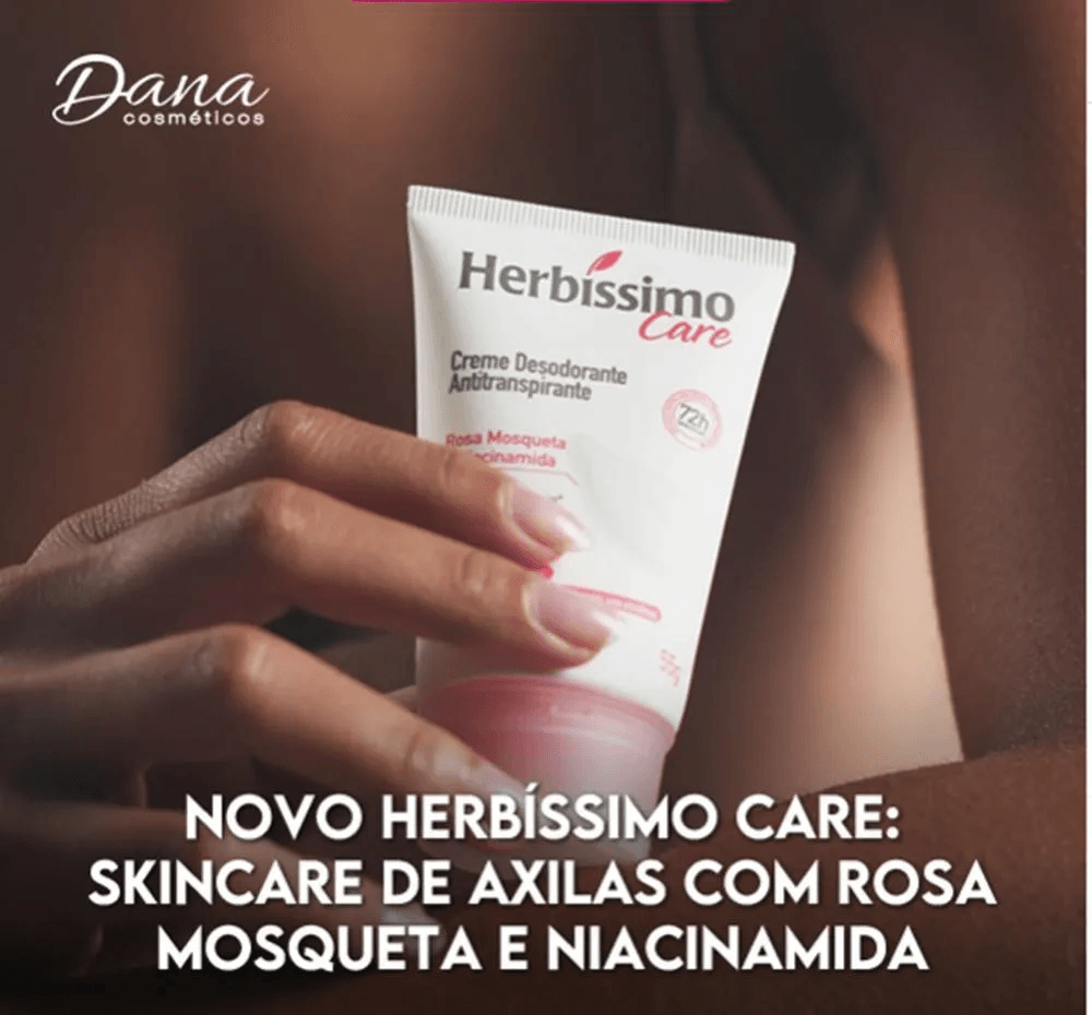 Desodorante Antitranspirante Herbissimo Care Creme Rosa Mosqueta E Niacinamida 55g — foto 7