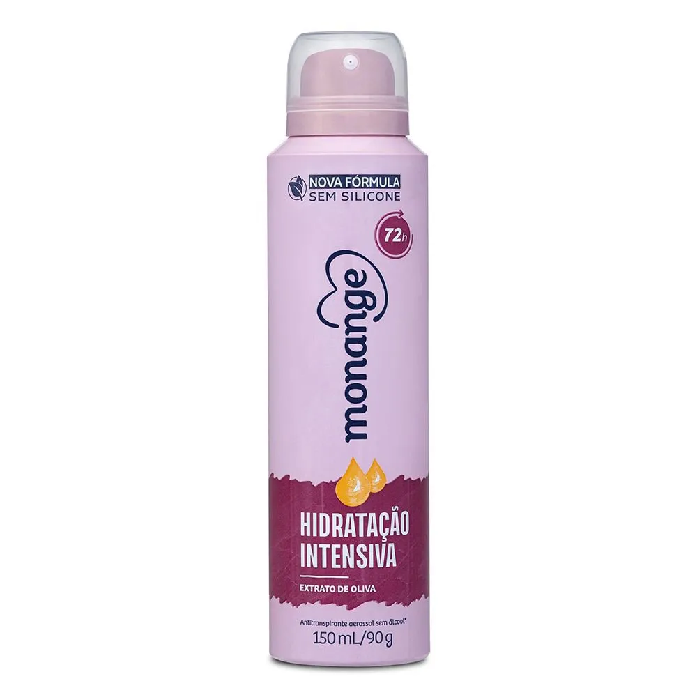 Desodorante Antitranspirante Monange Hidratação Intensiva 72h Aerossol 150ml