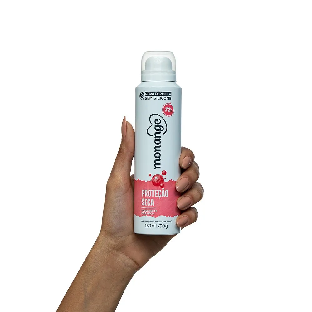 Desodorante Antitranspirante Monange Proteção Seca 72h Aerossol 150ml — foto 2