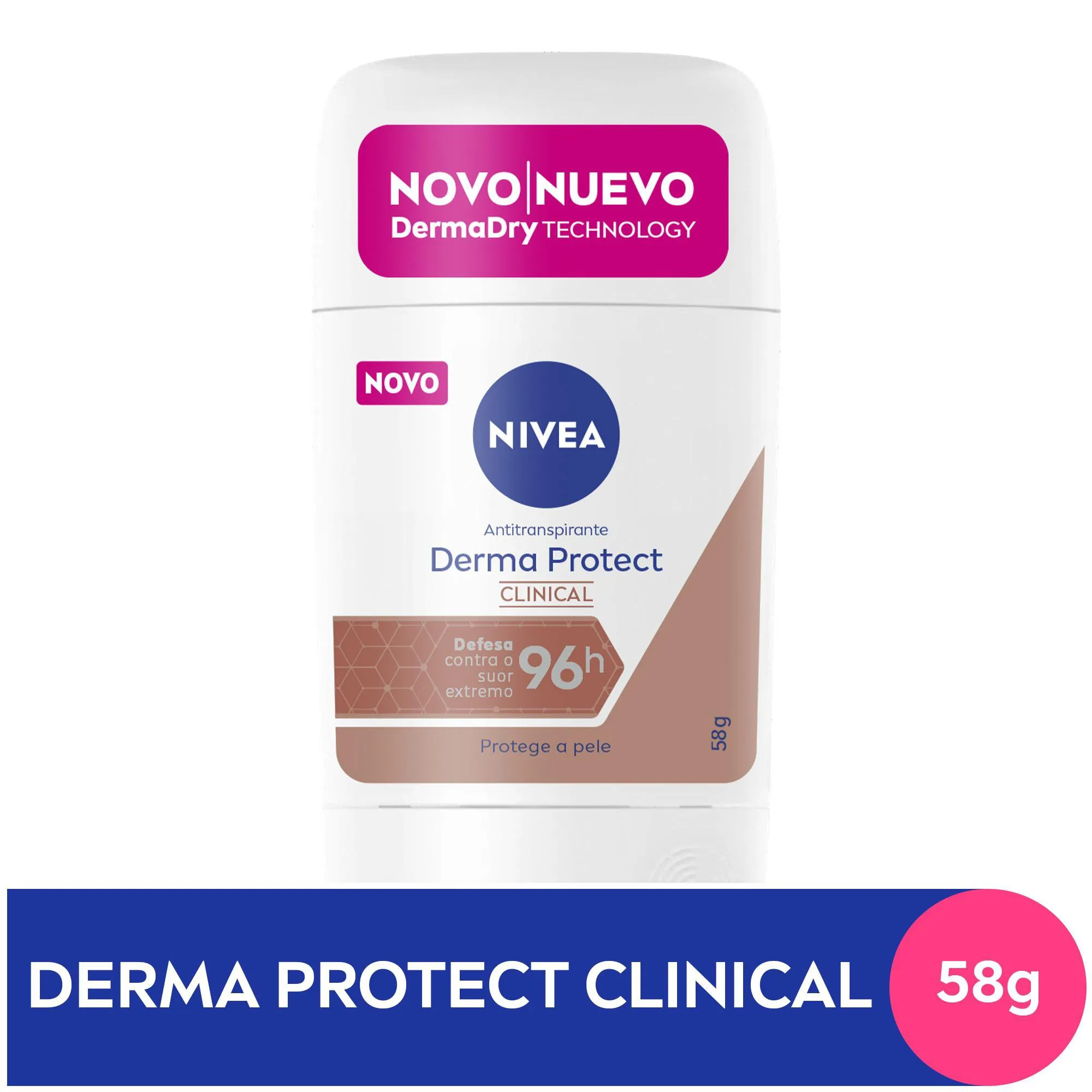 Desodorante Antitranspirante Nivea Derma Protect Clinical 96h Stick 54g — foto 2