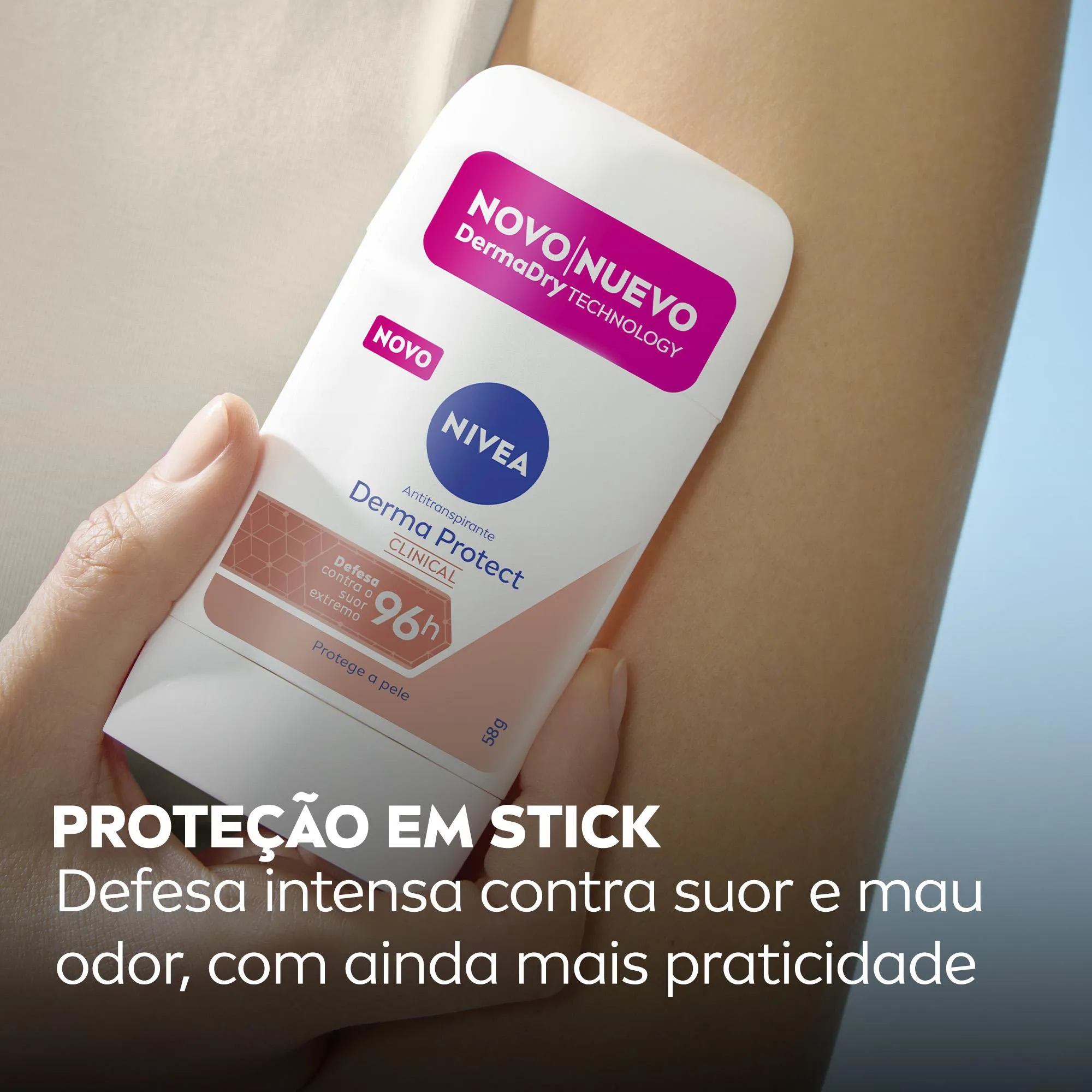 Desodorante Antitranspirante Nivea Derma Protect Clinical 96h Stick 54g — foto 4