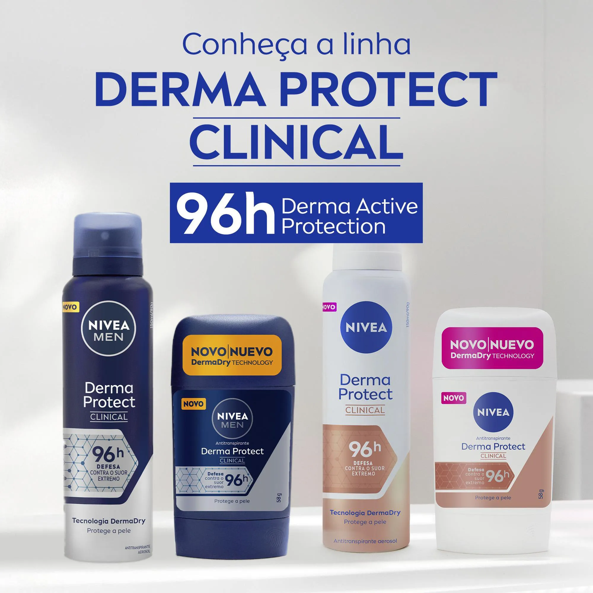 Desodorante Antitranspirante Nivea Men Derma Protect Clinical 96h Stick 54g — foto 8