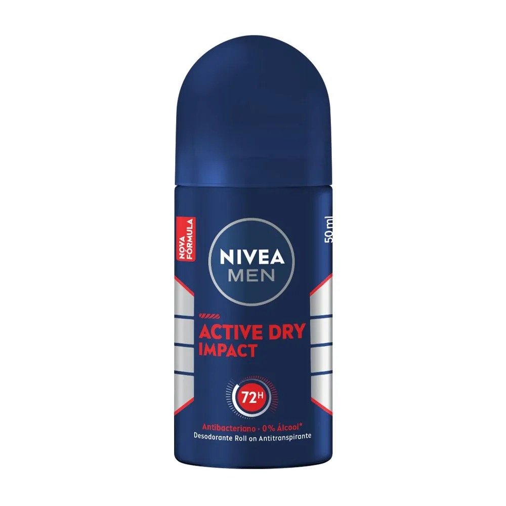 Desodorante Antitranspirante Nivea Men Dry Impact 48h Roll-On 50ml