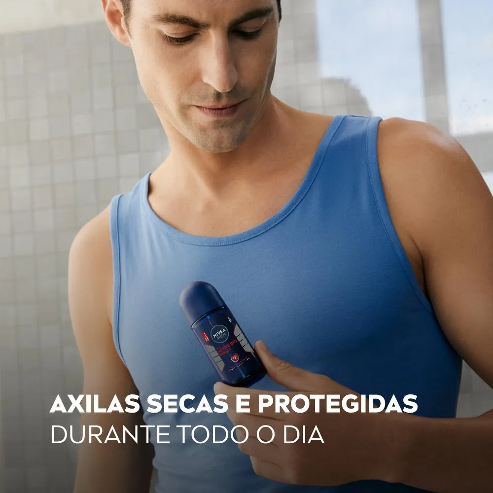 Desodorante Antitranspirante Nivea Men Dry Impact 48h Roll-On 50ml — foto 5