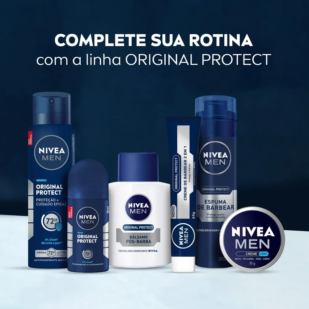Desodorante Antitranspirante Nivea Men Original Protect 48h Roll-On 50ml — foto 8