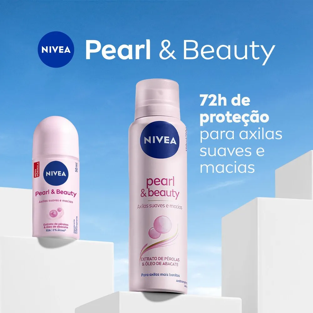 Desodorante Antitranspirante Nivea Pearl & Beauty 48h Roll-On 50ml — foto 2