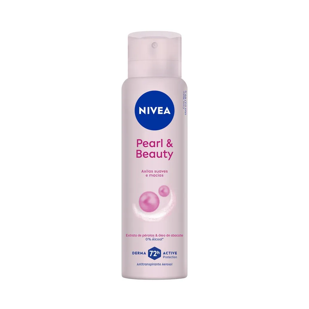 Desodorante Antitranspirante Nivea Pearl & Beauty 72h Aerossol 150ml