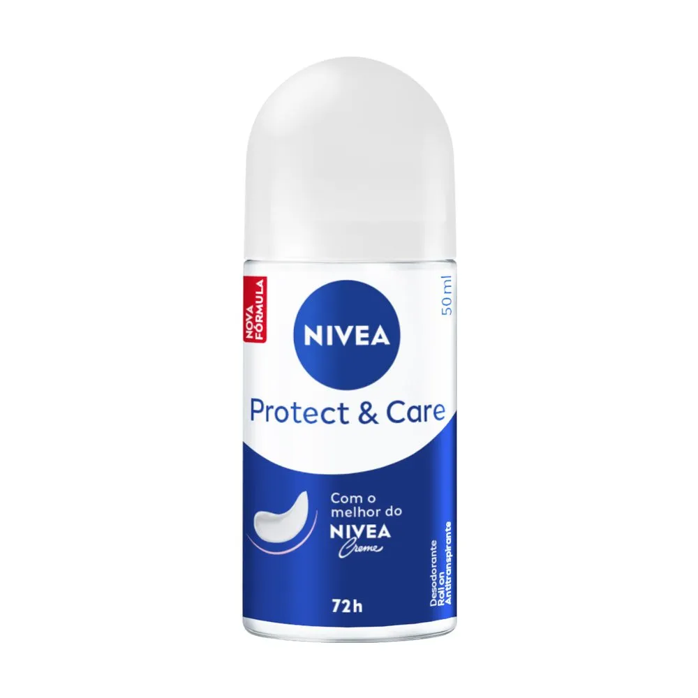 Desodorante Antitranspirante Nivea Protect & Care 48h Roll-On 50ml