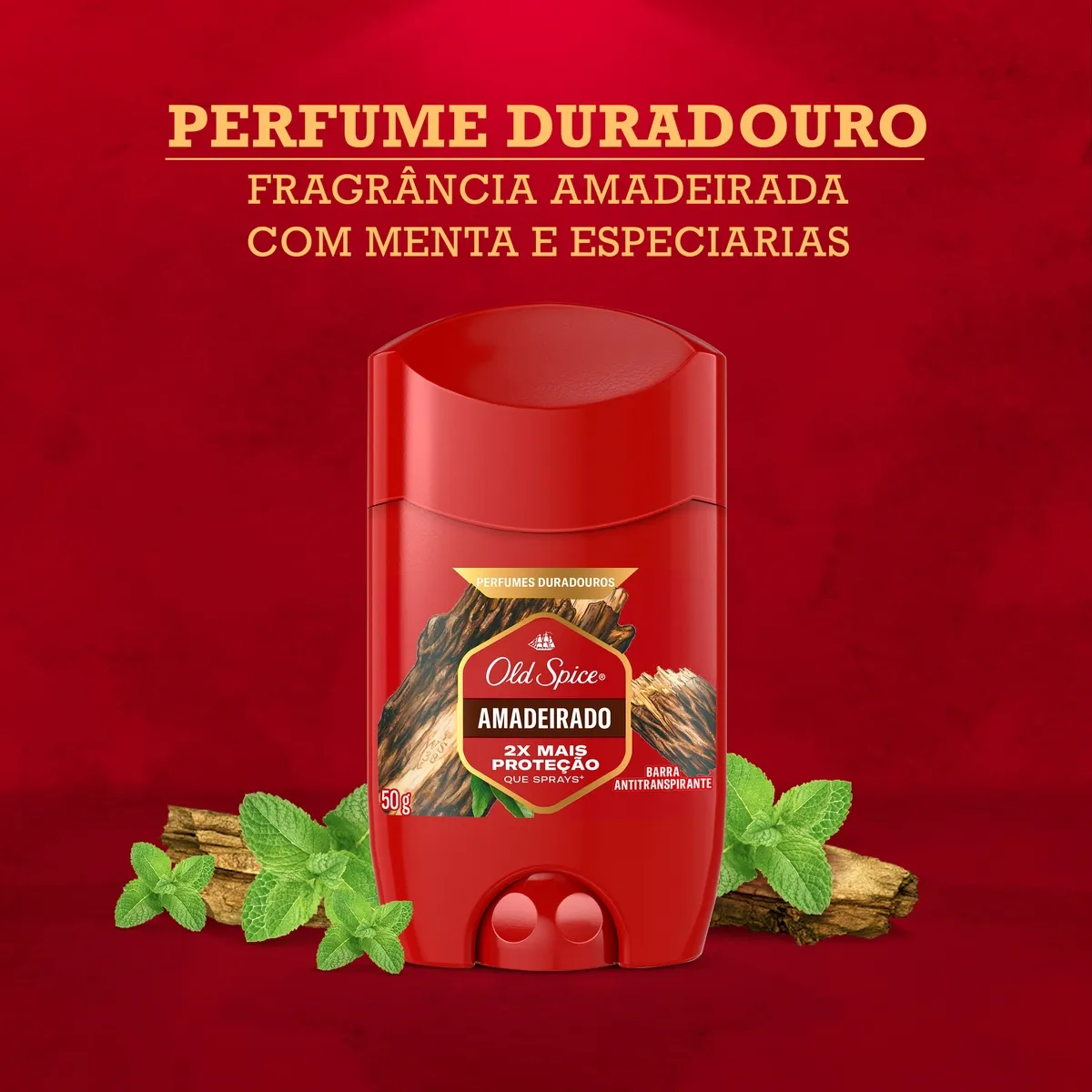 Desodorante Antitranspirante Old Spice Amadeirado em Barra 50g — foto 4