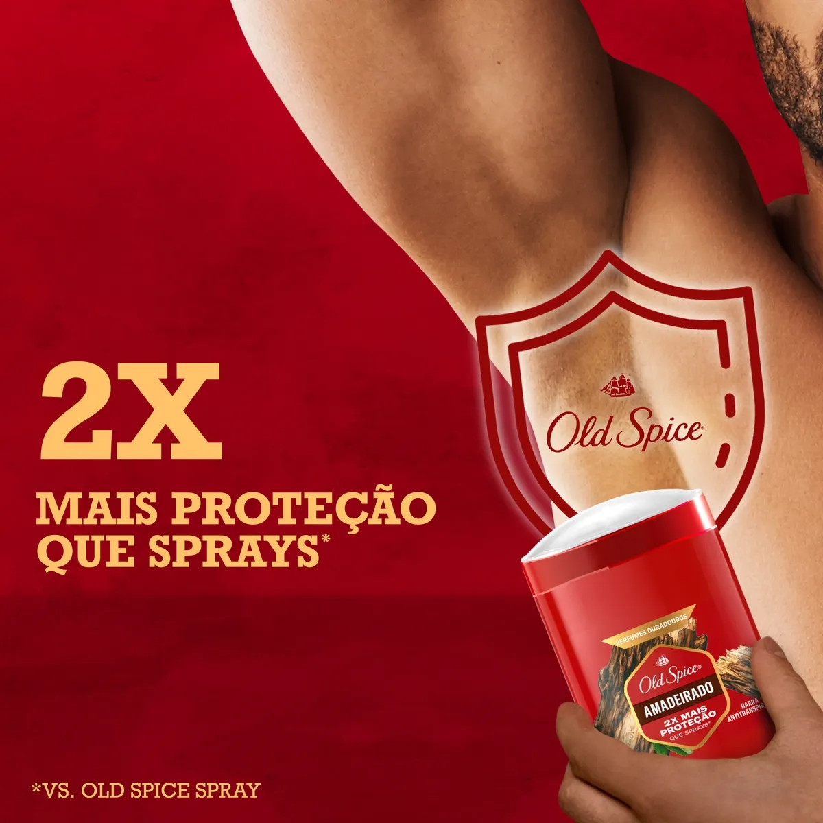 Desodorante Antitranspirante Old Spice Amadeirado em Barra 50g — foto 3