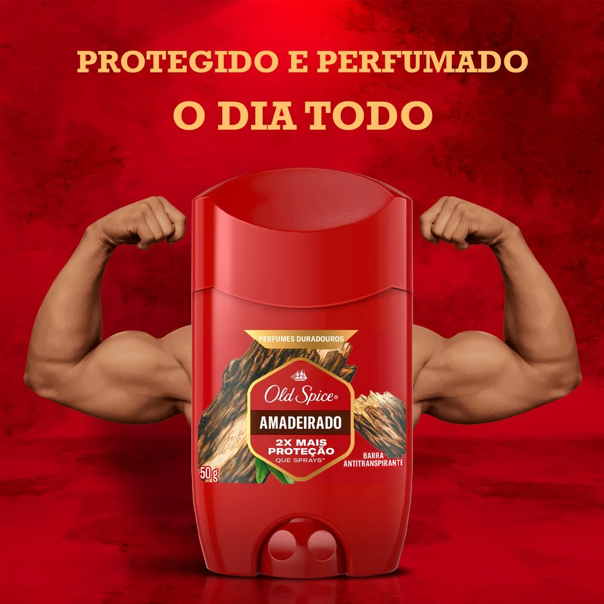 Desodorante Antitranspirante Old Spice Amadeirado em Barra 50g — foto 6