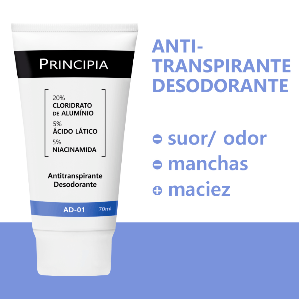 Desodorante Antitranspirante Principia AD-01 Creme 70ml — foto 5