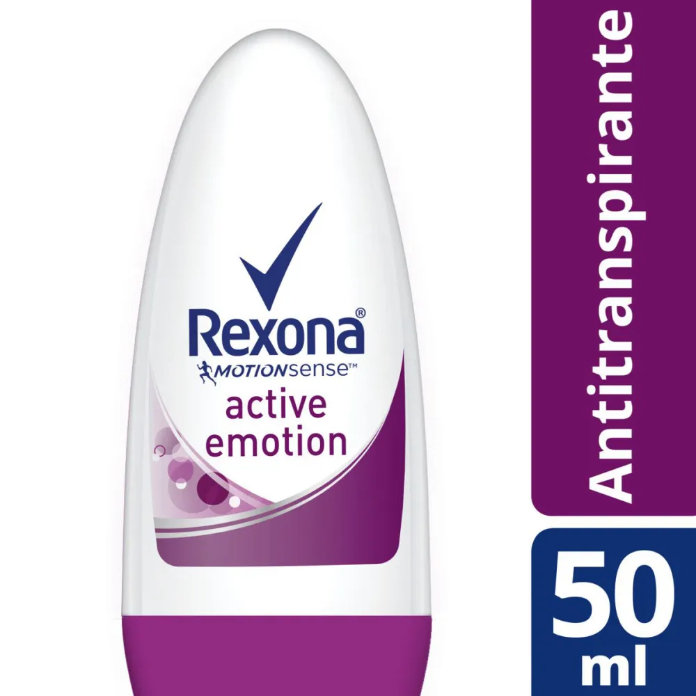 Desodorante Antitranspirante Rexona Active Emotion 48h Roll-On 50ml — foto 2