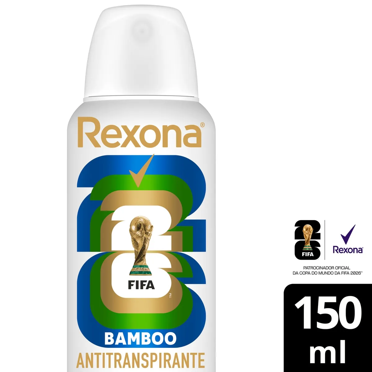 Desodorante Antitranspirante Rexona Bamboo Feminino 72h Aerossol 150ml