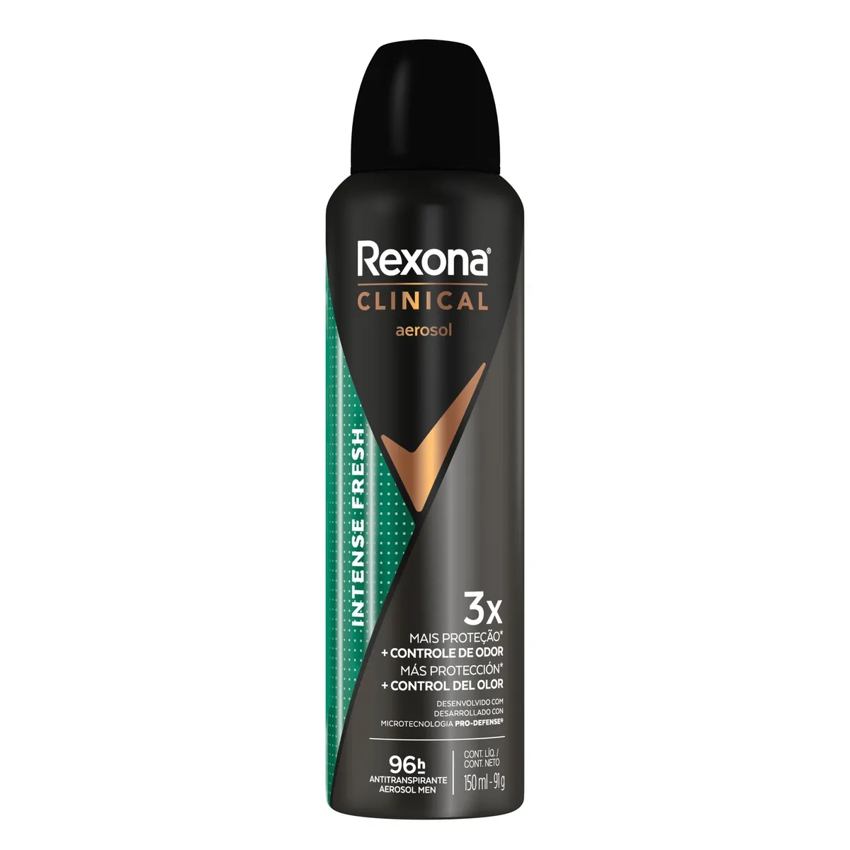 Desodorante Antitranspirante Rexona Clinical Intense Fresh 96h Aerossol 150ml — foto 7