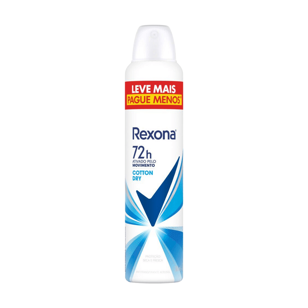 Desodorante Antitranspirante Rexona Cotton Dry 72h Aerossol 250ml — foto 2