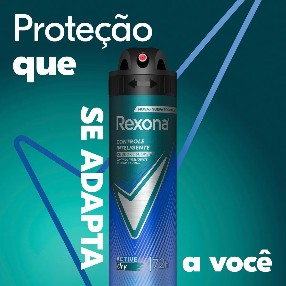 Desodorante Antitranspirante Rexona Men Active Dry 72h Aerossol 150ml — foto 5