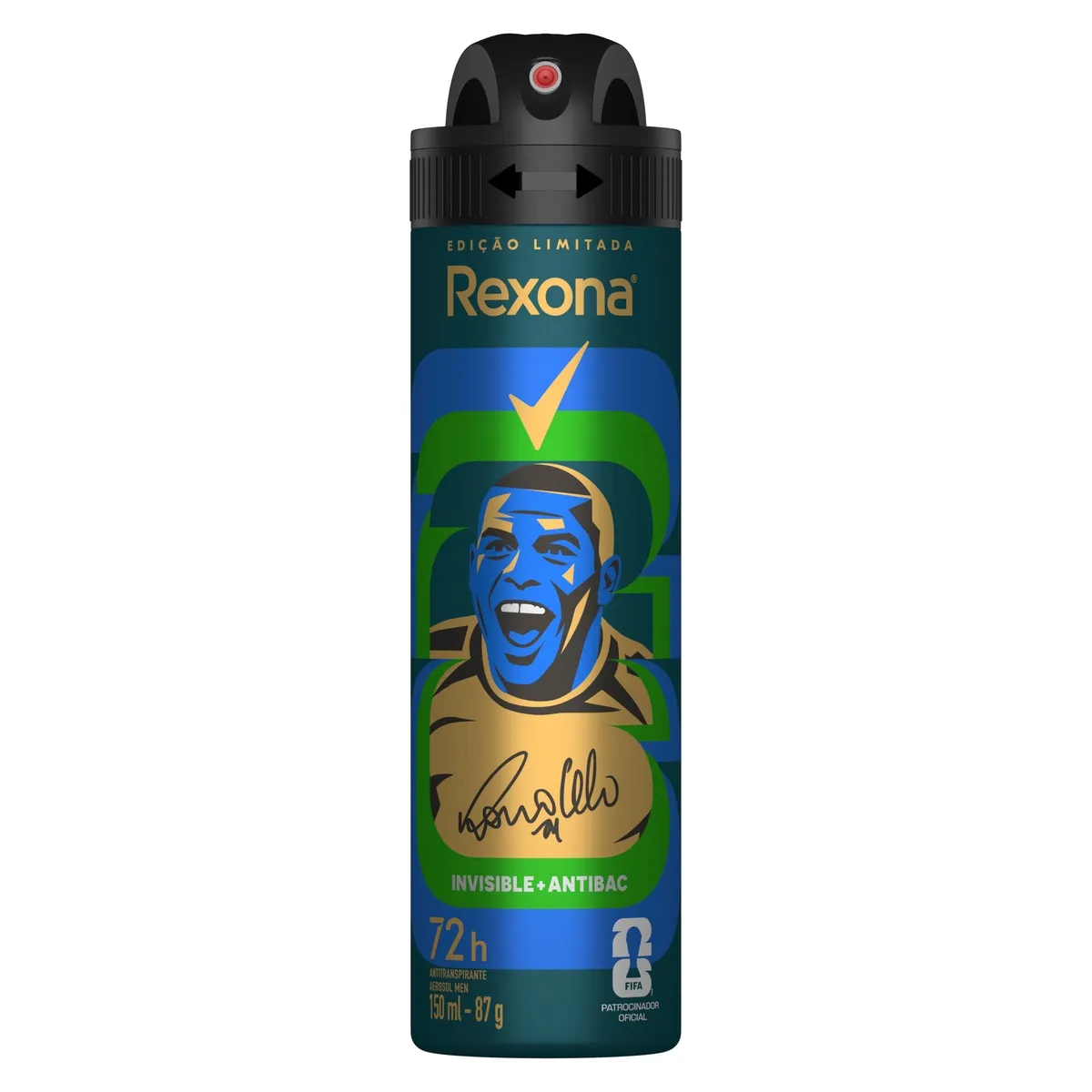 Desodorante Antitranspirante Rexona Men Antibacterial + Invisible 72h Aerossol 150ml — foto 6