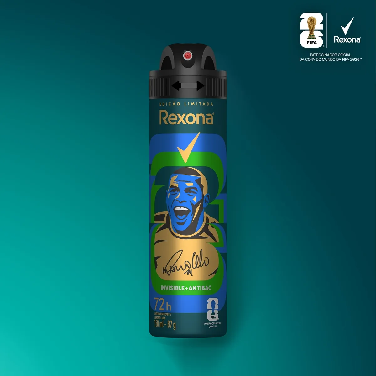 Desodorante Antitranspirante Rexona Men Antibacterial + Invisible 72h Aerossol 150ml — foto 7
