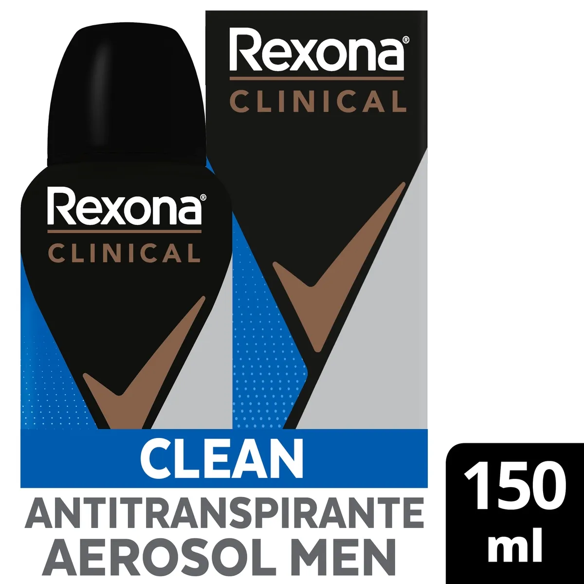 Desodorante Antitranspirante Rexona Men Clinical Clean 96h Aerossol 150ml