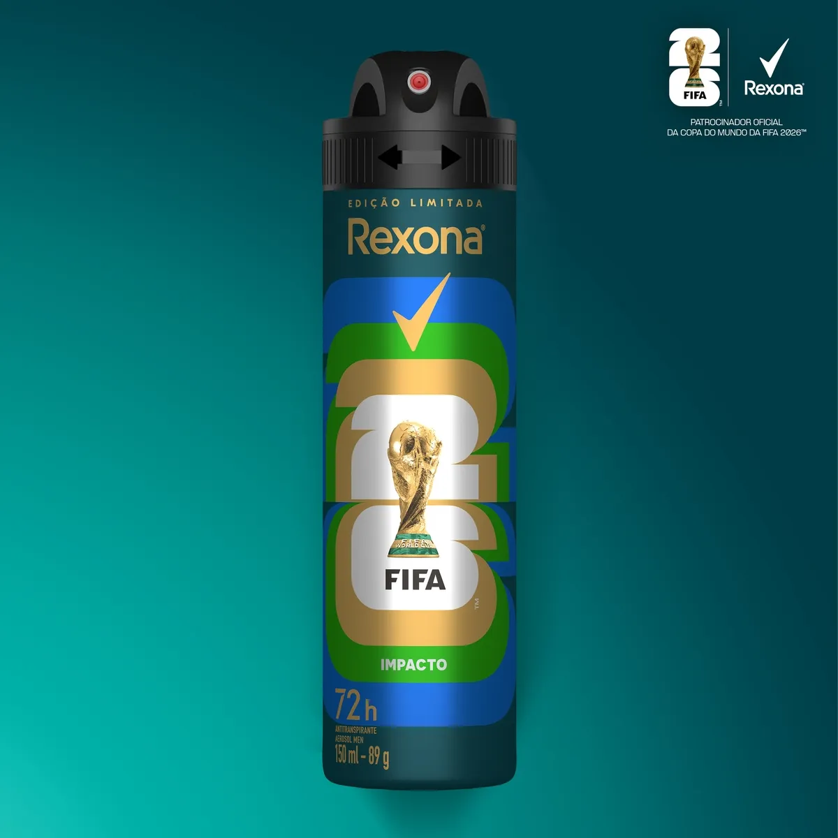 Desodorante Antitranspirante Rexona Men Impacto Proteção 72h Aerossol 150ml — foto 6