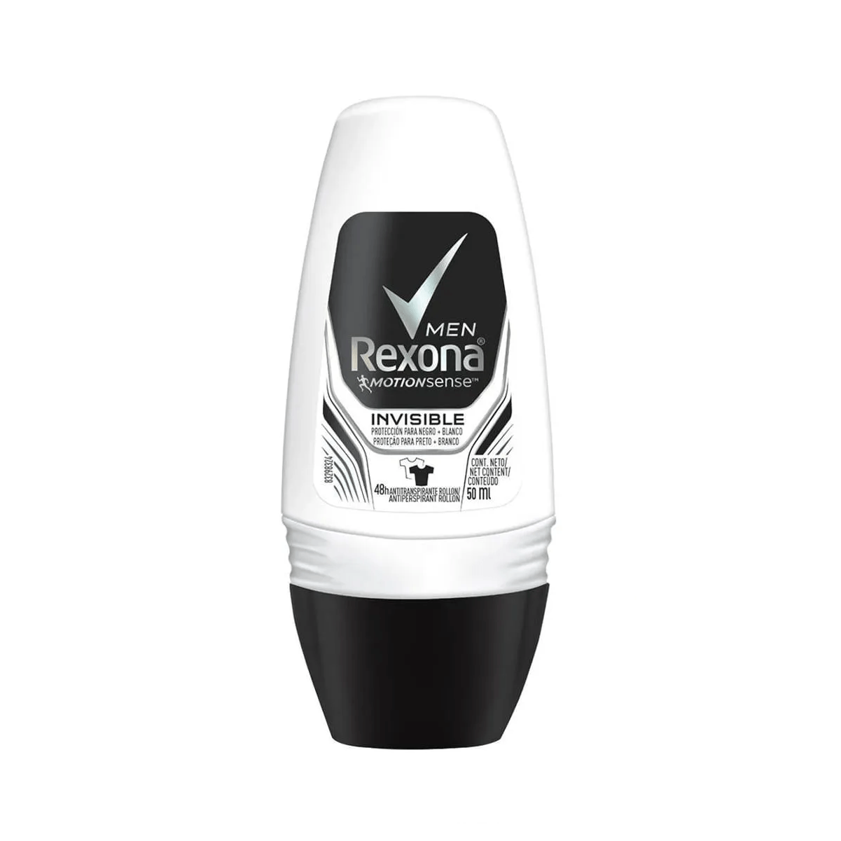 Desodorante Antitranspirante Rexona Men Invisible 48h Roll-On 50ml