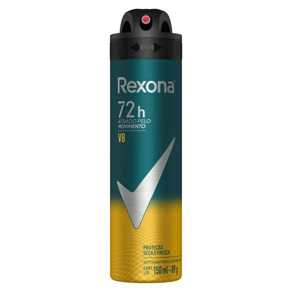 Desodorante Antitranspirante Rexona Men V8 72h Aerossol 150ml — foto 2