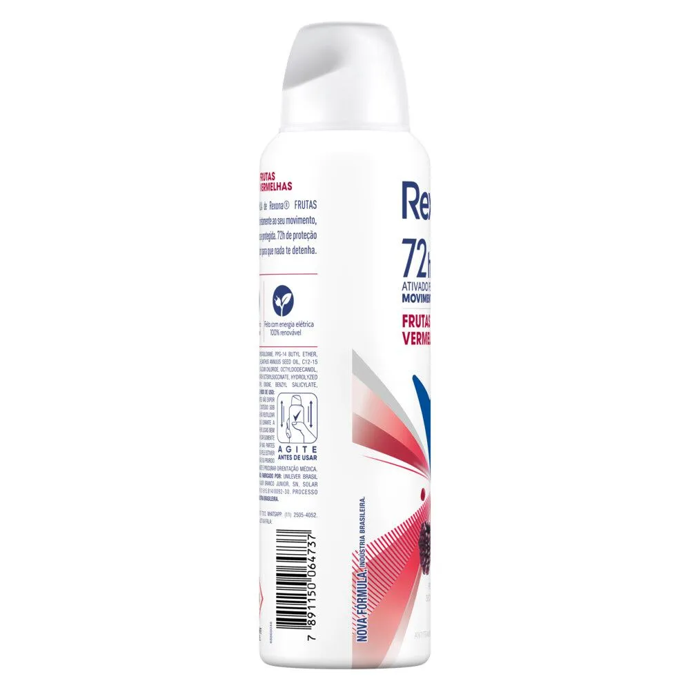 Desodorante Antitranspirante Rexona MotionSense Frutas Vermelhas 48h Aerossol 150ml — foto 6