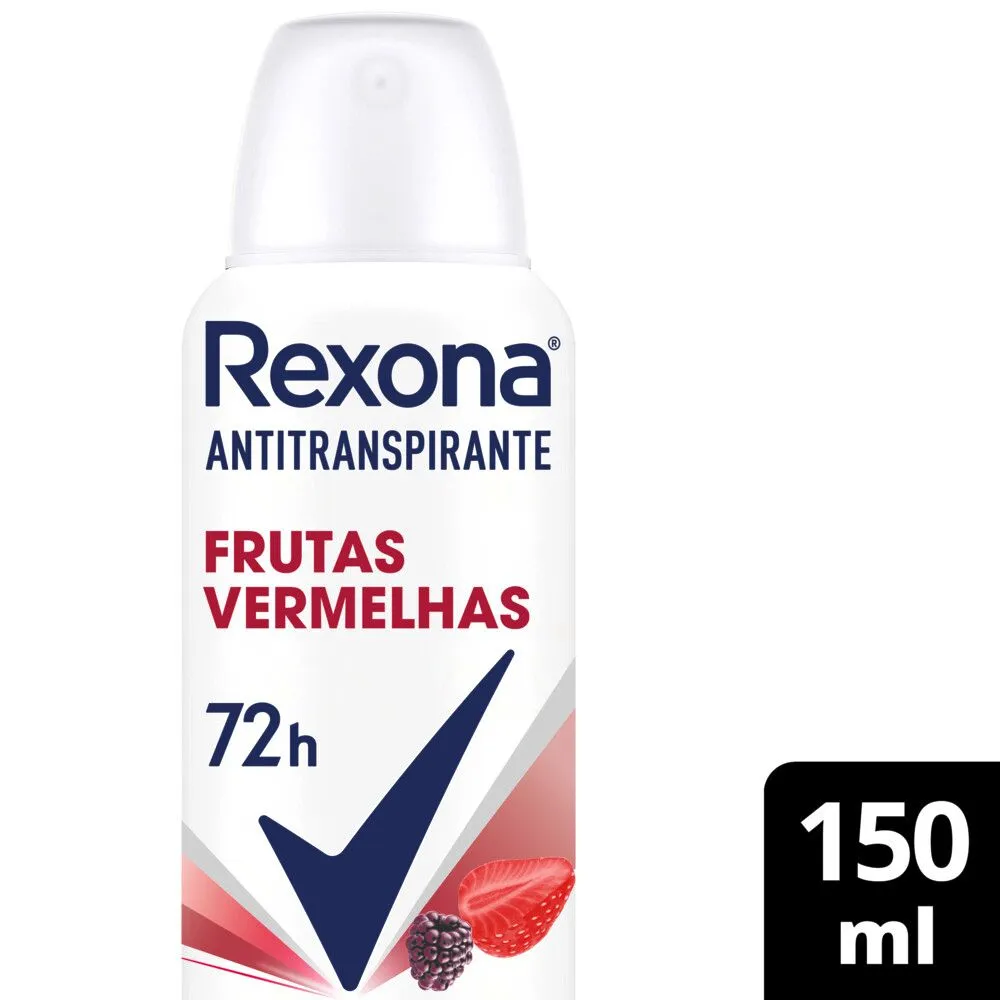 Desodorante Antitranspirante Rexona MotionSense Frutas Vermelhas 48h Aerossol 150ml