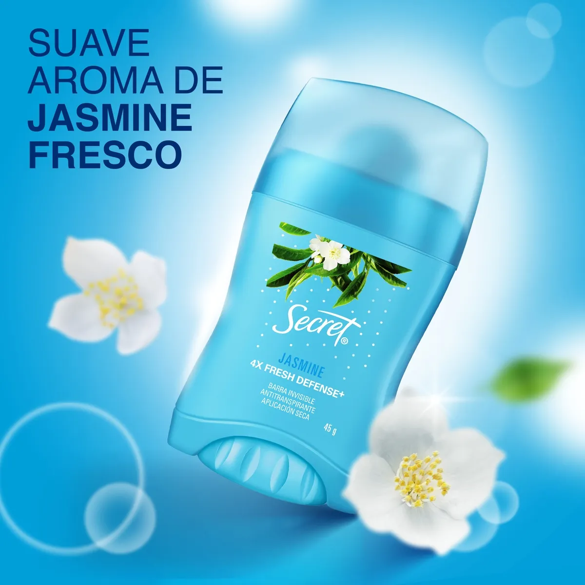 Desodorante Antitranspirante Secret Barra Invisivel Jasmine 45g — foto 9