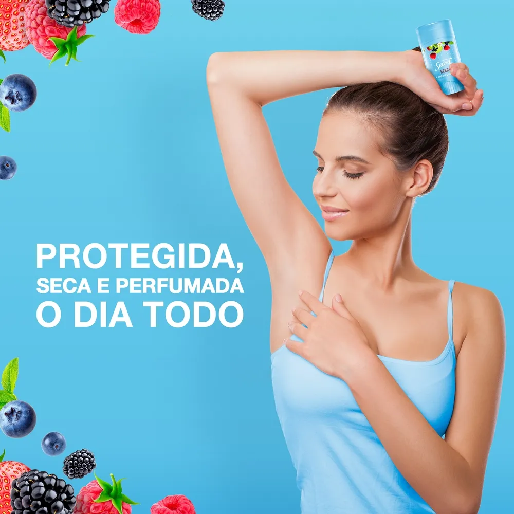 Desodorante Antitranspirante Secret Berry Gel Stick 45g — foto 5