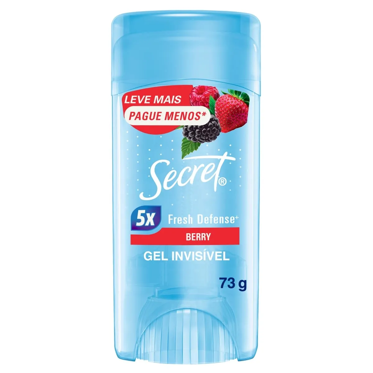 Desodorante Antitranspirante Secret Fresh Defense Fragrância Berry Em Gel 73g Leve Mais Pague Menos
