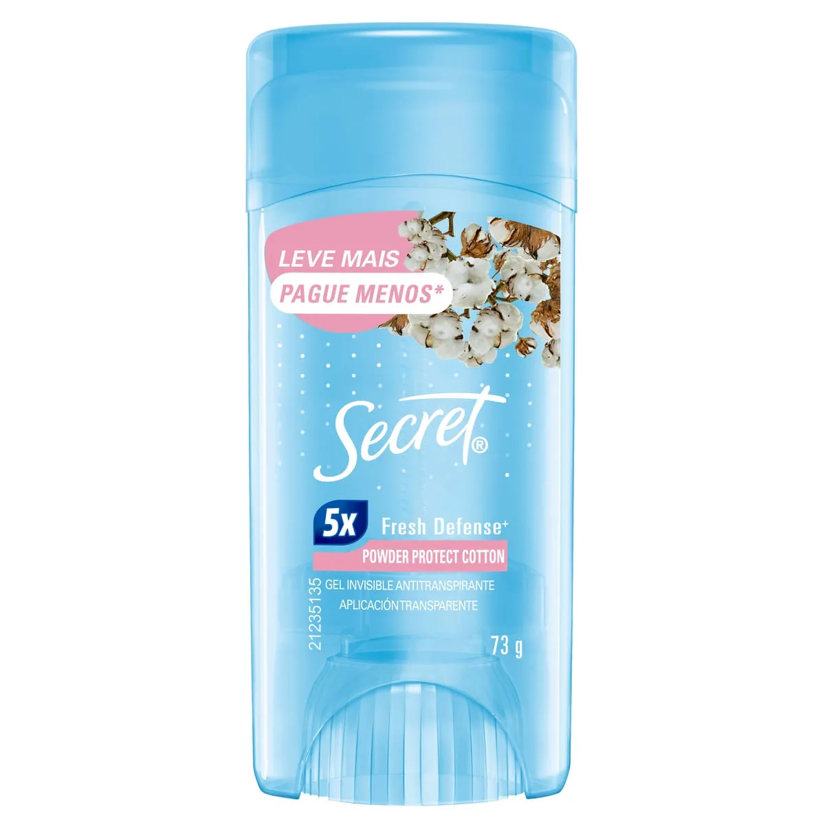 Desodorante Antitranspirante Secret Gel Invisivel Powder Protect Cotton 73g — foto 12
