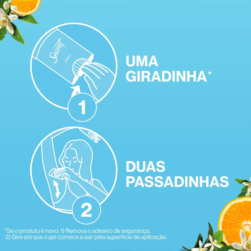 Desodorante Antitranspirante Secret Orange Blossom 48h Gel Stick 45g — foto 7