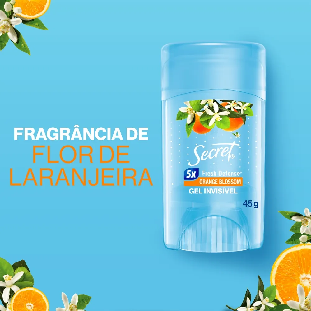 Desodorante Antitranspirante Secret Orange Blossom 48h Gel Stick 45g — foto 4