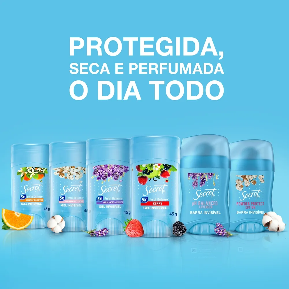 Desodorante Antitranspirante Secret Orange Blossom 48h Gel Stick 45g — foto 8