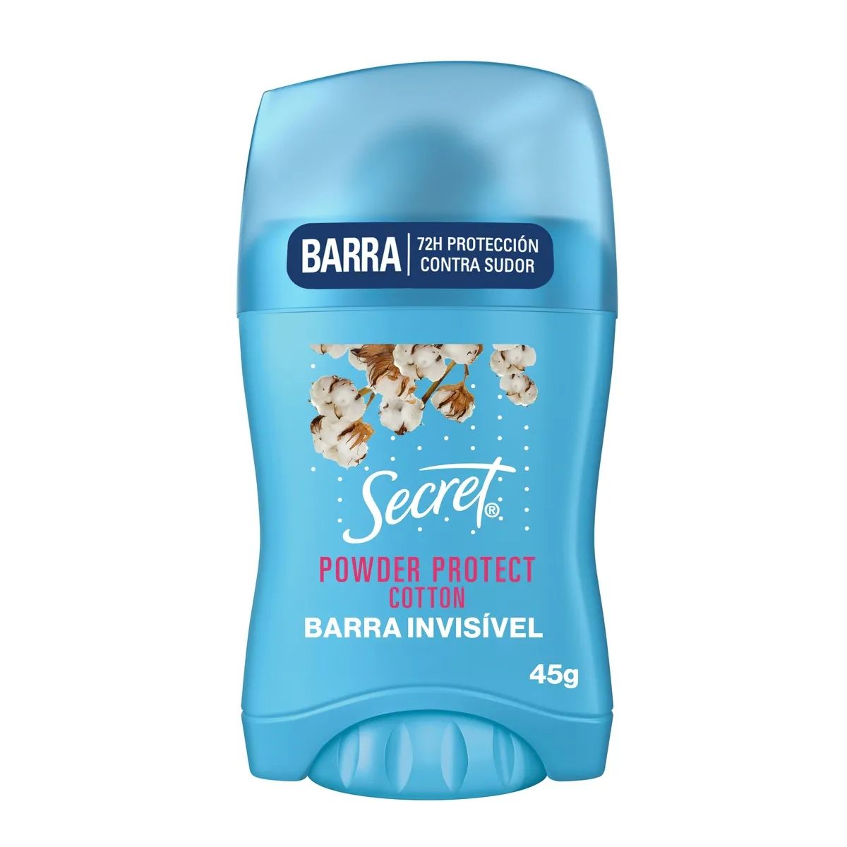 Desodorante Antitranspirante Secret Proteção de Algodão Stick 45g