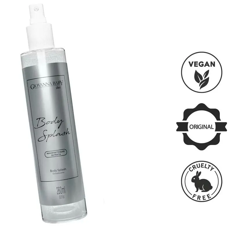 Desodorante Body Splash Giovanna Baby - Silver 260ml — foto 3