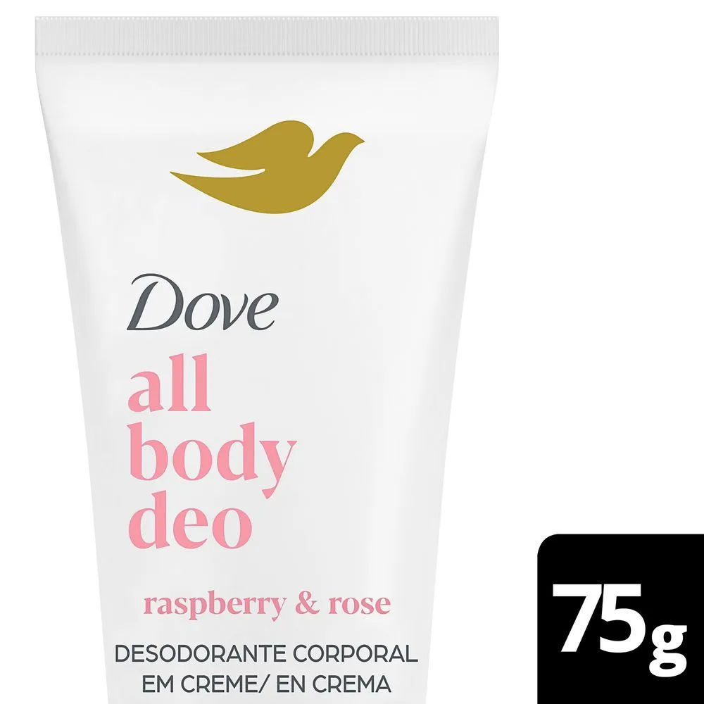 Desodorante Em Creme Dove Raspberry Rose All Body Deo 75g