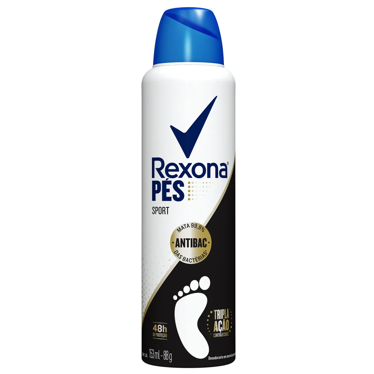 Desodorante para os Pés Rexona Sport Antibac 48h Aerossol 153ml